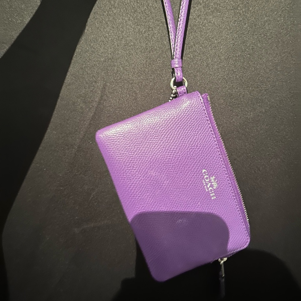 Coach Purple Wristlet